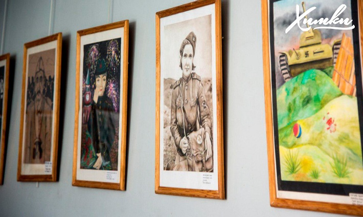 В Химках открылась выставка рисунков «Герои на все времена»